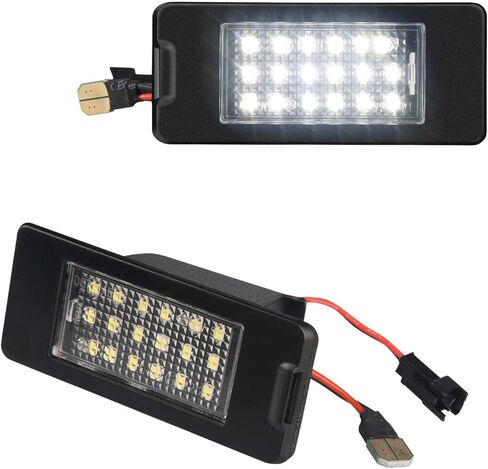 مجموعة مصابيح لوحة ترخيص LED متوافقة مع 2015-2020 Chevy Tahoe GMC Yukon Suburban Equinox Malibu Cadillac Escalade ESV ATS 6000K أبيض، حزمة من 2 in Kuwait