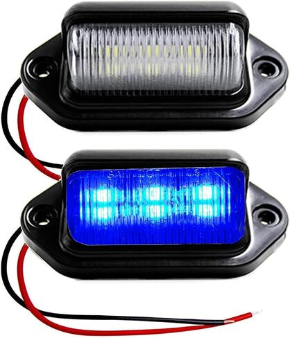 FXC 2x Car LED License Plate Tag Light 12V Side Marker Lights or Convenience Courtesy Door Step Lamp in Saudi Arabia