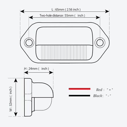 FXC 2x Car LED License Plate Tag Light 12V Side Marker Lights or Convenience Courtesy Door Step Lamp in Saudi Arabia