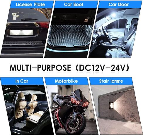 FXC 2x Car LED License Plate Tag Light 12V Side Marker Lights or Convenience Courtesy Door Step Lamp in Saudi Arabia