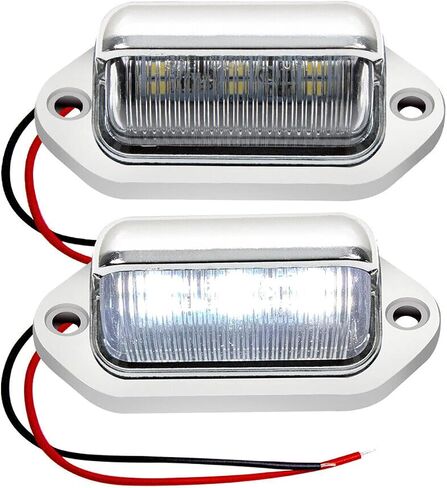 FXC 2x Car LED License Plate Tag Light 12V Side Marker Lights or Convenience Courtesy Door Step Lamp in Saudi Arabia