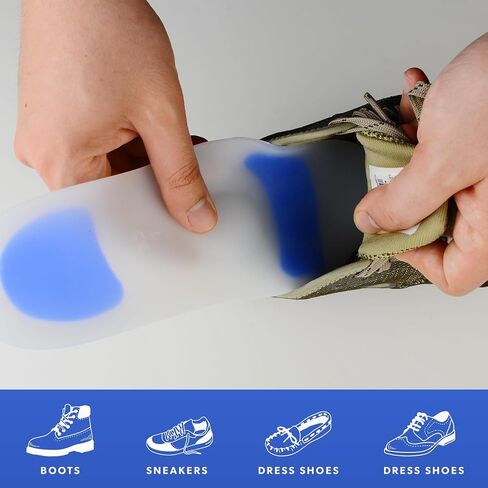 Silicone Insoles Metatarsal Pads Plantar Fasciitis Insoles Arch Support Foot Pads Shoe Insoles The Comfort Pad for Feet (XL 43-44) in Saudi Arabia