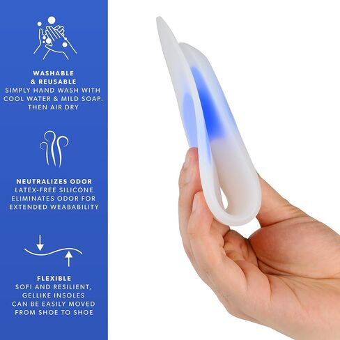 Silicone Insoles Metatarsal Pads Plantar Fasciitis Insoles Arch Support Foot Pads Shoe Insoles The Comfort Pad for Feet (XL 43-44) in Saudi Arabia