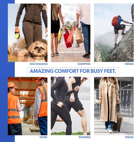 Silicone Insoles Metatarsal Pads Plantar Fasciitis Insoles Arch Support Foot Pads Shoe Insoles The Comfort Pad for Feet (XL 43-44) in Saudi Arabia