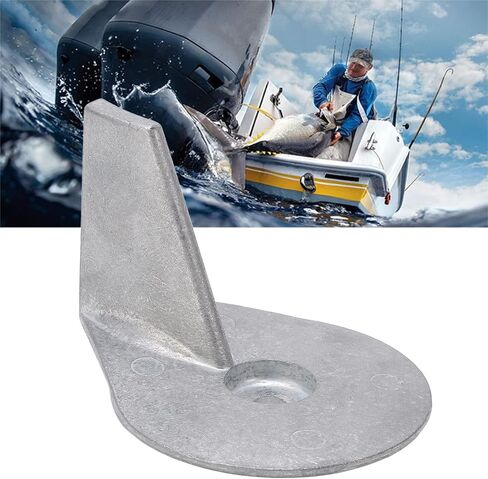 822157T2 Zinc Trim Tab Anode Plate, Outboard Trim Tab for Mariner Force 25‑50 HP 2 4 Stroke Outboard Lower Units 1997‑2006 in Saudi Arabia