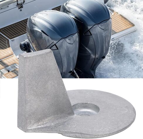 822157T2 Zinc Trim Tab Anode Plate, Outboard Trim Tab for Mariner Force 25‑50 HP 2 4 Stroke Outboard Lower Units 1997‑2006 in Saudi Arabia