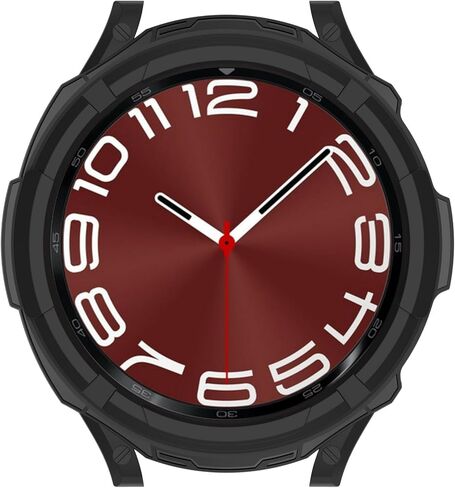 MOTONG لساعة Samsung Galaxy Watch 6 Classic 47mm TPU حافظة واقية - غطاء حماية بحلقة من مادة TPU لساعة Samsung Galaxy Watch 6 Classic 47mm (TPU أسود) in Kuwait