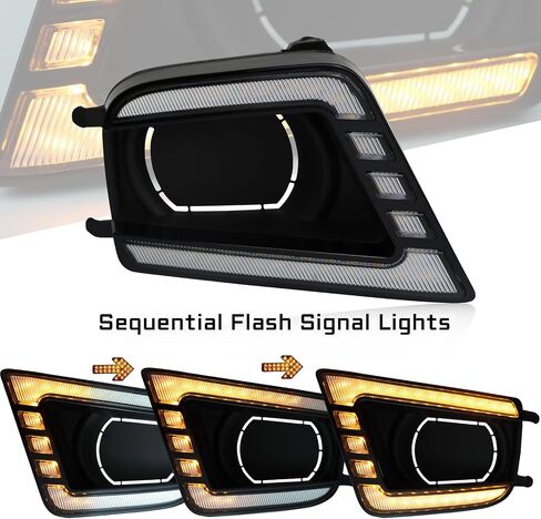 مجموعة مصابيح أمامية أمامية كاملة LED DRL بعدسة أمامية متوافقة مع تاكوما 2016-2023، وظائف التبديل باللون الأبيض والعنبر كضوء إشارة الانعطاف الخلفي in Saudi Arabia