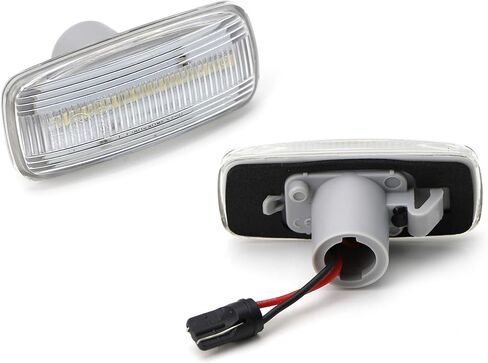 iJDMTOY Clear Lens Amber/Red Full LED Trunk Bed Marker Lights Set Compatible with 2010-18 Dodge RAM 2500HD 3500HD Truck Double Wheel Side Fenders, Powered by Total 48 LED in Saudi Arabia