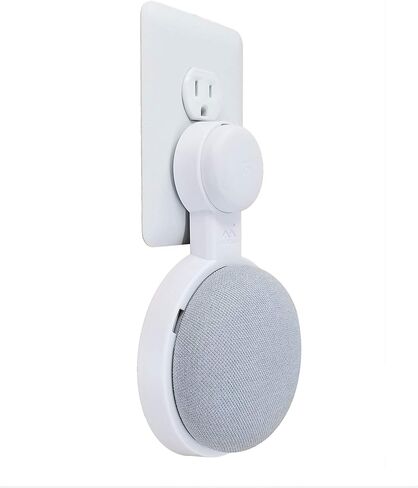The Mini Genie for Google Nest Mini (2nd Gen) | Multi-Pack Disc. | Lowest Profile | No Ugly Bulk | Vertical or Horizontal | Outlet Wall Mount Hanger Stand (Black, 1-Pack) in Kuwait
