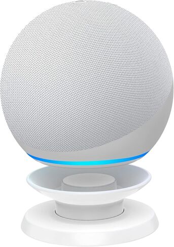 حامل طاولة عالمي من HomeMount Echo Dot 4 والجيل الخامس - حامل مكتبي جديد تمامًا من الجيل 4/5، وملحقات حامل حامل Echo Dot4/5 (أبيض) in Kuwait