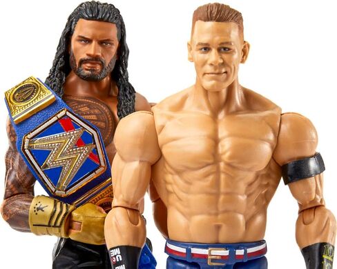 Mattel WWE Roman Reigns vs John Cena Championship Showdown Action Figure 2-Pack with Universal Championship, 6-inch in Saudi Arabia