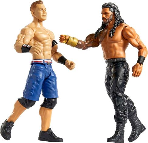 Mattel WWE Roman Reigns vs John Cena Championship Showdown Action Figure 2-Pack with Universal Championship, 6-inch in Saudi Arabia