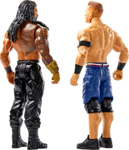 Mattel WWE Roman Reigns vs John Cena Championship Showdown Action Figure 2-Pack with Universal Championship, 6-inch in Saudi Arabia