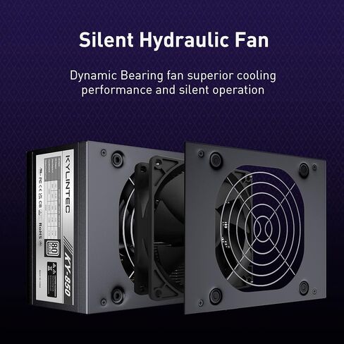 مصدر طاقة SFX850 850W SFX معياري بالكامل 80 Plus Platinum PSU مع مروحة هيدروليكية محسنة 80 مم ومكثفات يابانية. in Kuwait