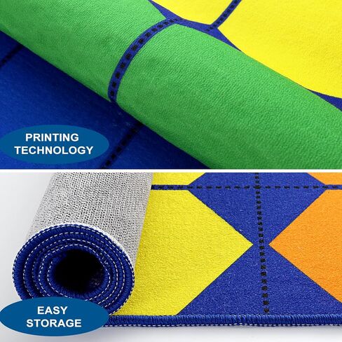 سجادة LIVEBOX السداسية للأطفال للفصول الدراسية، سجادة الفصول الدراسية قابلة للغسل للمدرسة والحضانة، سجاد ملون لمنطقة الفصول الدراسية للأطفال غير قابل للانزلاق لتعلم الرعاية النهارية، 13'x7'5 بوصة (مقاعد-24) in Kuwait