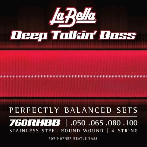 La Bella 760NHBB "Beatle" Bass Black Nylon Tape Wound Bass Guitar Strings in Saudi Arabia