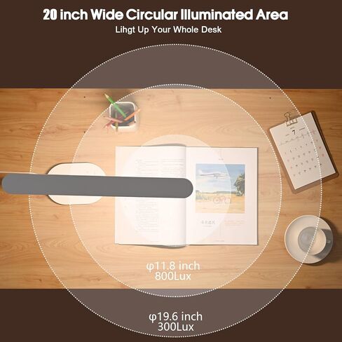 LED Desk Lamp, Eye-Caring Desk Lamps for Home Office,1000Lum Super Bright Dimmable Brightness Desk Light with Night Light & Auto Timer, Table lamp for Reading Studying Working Lamps Dorm Gift in Saudi Arabia