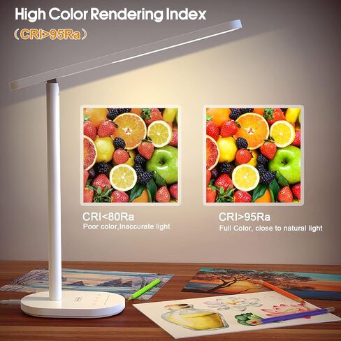 LED Desk Lamp, Eye-Caring Desk Lamps for Home Office,1000Lum Super Bright Dimmable Brightness Desk Light with Night Light & Auto Timer, Table lamp for Reading Studying Working Lamps Dorm Gift in Saudi Arabia