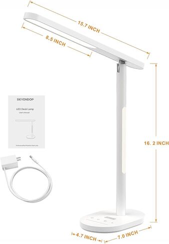 LED Desk Lamp, Eye-Caring Desk Lamps for Home Office,1000Lum Super Bright Dimmable Brightness Desk Light with Night Light & Auto Timer, Table lamp for Reading Studying Working Lamps Dorm Gift in Saudi Arabia