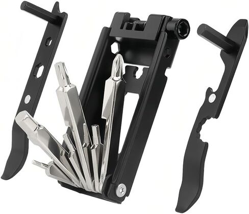 أدوات الدراجة المتعددة - مجموعة أدوات إصلاح الدراجة - 20 في 1 أداة متعددة خفيفة الوزن للدراجة - مفتاح ربط سداسي لإطارات الدراجة، مجموعة أدوات متعددة للدراجات الجبلية المحمولة in Kuwait