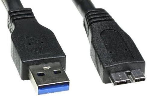 OEM SuperSpeed USB 3.0 Cable A to Micro B for WD/Seagate/Clickfree/Toshiba/Samsung External Hard Drives (1ft - 35cm - 0.35m) in Kuwait