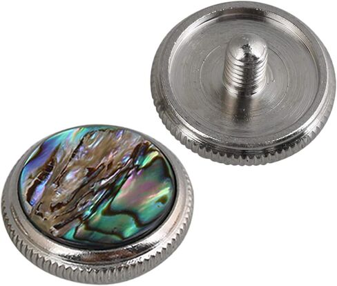 Yibuy 0.62 × 0.4 بوصة مطلي بالكروم أذن البحر شل إصبع زر أدوات الرياح حزمة من 3 قطع in Saudi Arabia