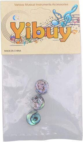 Yibuy 0.62 × 0.4 بوصة مطلي بالكروم أذن البحر شل إصبع زر أدوات الرياح حزمة من 3 قطع in Saudi Arabia
