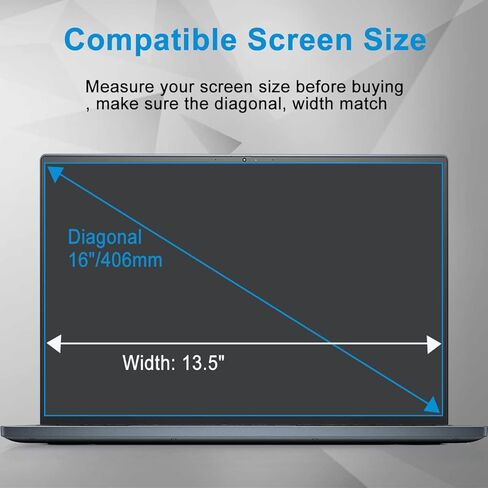 2 PACK Anti Glare Screen Protector for 16" Lenovo ThinkPad E16 Business Laptop, 2023 2022 ThinkPad E16 Gen 1 Business Laptop, ThinkPad T16 P16 Z16 16 Inch Laptop, Anti Fingerprint, Matte Film in Saudi Arabia