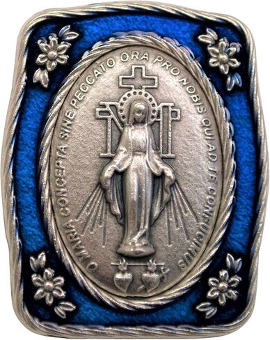 Old World Italian Miraculous Medal Car Visor Clip/Immaculate Conception Catholic Visor Clip in Saudi Arabia