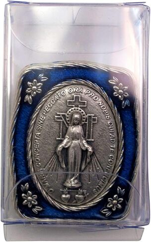 Old World Italian Miraculous Medal Car Visor Clip/Immaculate Conception Catholic Visor Clip in Saudi Arabia