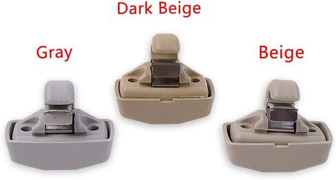 runmade Beige Sun Visor Hook Clip Bracket Hanger Compatible with VW Golf GTI Jetta Mk4 Passat B5 B6 Touran Polo Seat in Kuwait