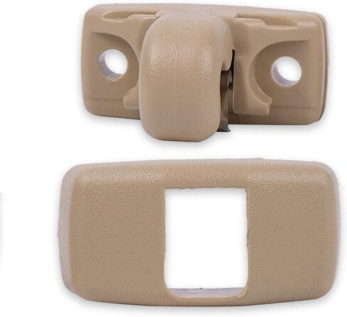 runmade Beige Sun Visor Hook Clip Bracket Hanger Compatible with VW Golf GTI Jetta Mk4 Passat B5 B6 Touran Polo Seat in Kuwait