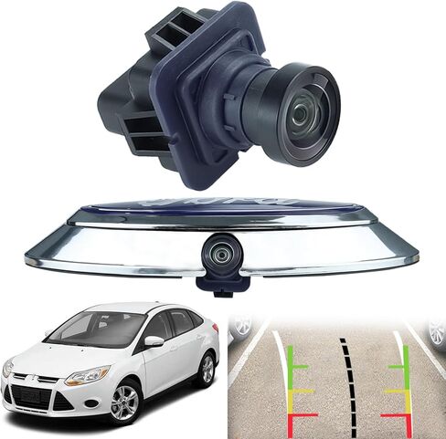 طقم كاميرا احتياطية بشعار الباب الخلفي من Ford متوافق مع Ford F-150 2011-2014 مجموعة استبدال الكاميرا المساعدة في ركن السيارة AL3Z-19H511-A، BL3Z-19G490-B in Kuwait