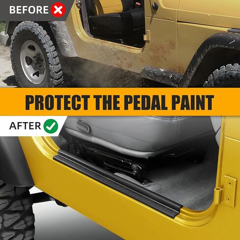 طقم واقي عتبة الباب مع شعار 1941، حافة لـ 1997-2006 Wrangler TJ استبدال أجزاء الملحقات، قطعتان/مجموعة in Kuwait