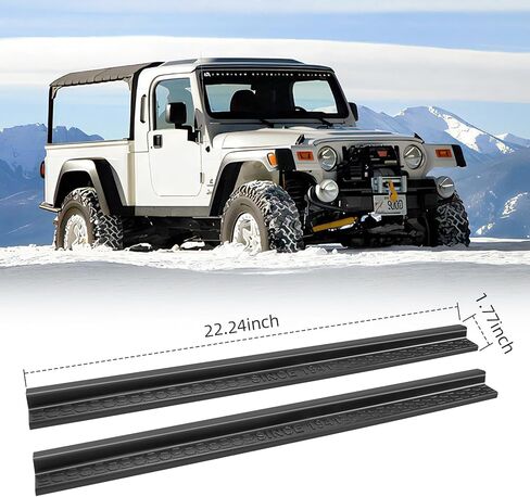 طقم واقي عتبة الباب مع شعار 1941، حافة لـ 1997-2006 Wrangler TJ استبدال أجزاء الملحقات، قطعتان/مجموعة in Kuwait