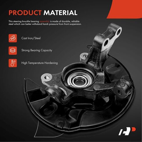 A-Premium Front Steering Knuckle & Wheel Bearing Hub Assembly Compatible with Toyota Matrix 2003-2006, AWD Only, w/5-Lug, Right Passenger Side, Replace # 4321212390 in Saudi Arabia