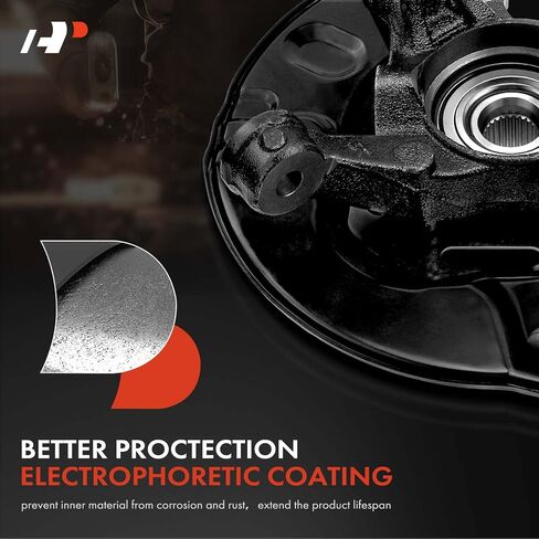 A-Premium Front Steering Knuckle & Wheel Bearing Hub Assembly Compatible with Toyota Matrix 2003-2006, AWD Only, w/5-Lug, Right Passenger Side, Replace # 4321212390 in Saudi Arabia