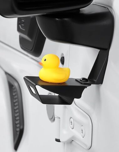 وسادة هبوط البطة لـ JL/JT، حامل البط المعدني QMPARTS للمرآة الجانبية JK، فتاحة الزجاجات، حامل مرآة منطقة البط متوافق مع Wrangler/Gladiator 2007-2023 in Kuwait