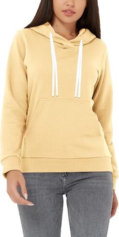 Women's Hoodie Sweatshirt Fleece Pullover Hooded Athletic Long Sleeve Sweat Shirt For Women Casual Hoodies Pockets in Kuwait