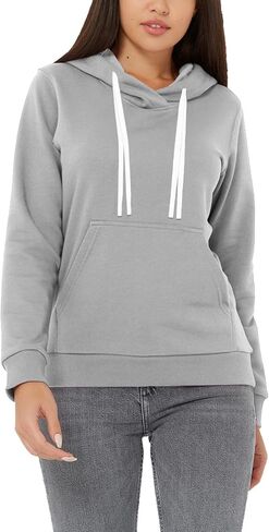 Women's Hoodie Sweatshirt Fleece Pullover Hooded Athletic Long Sleeve Sweat Shirt For Women Casual Hoodies Pockets in Saudi Arabia