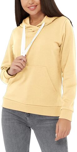 Women's Hoodie Sweatshirt Fleece Pullover Hooded Athletic Long Sleeve Sweat Shirt For Women Casual Hoodies Pockets in Kuwait