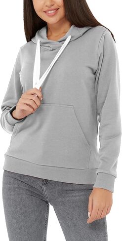 Women's Hoodie Sweatshirt Fleece Pullover Hooded Athletic Long Sleeve Sweat Shirt For Women Casual Hoodies Pockets in Saudi Arabia
