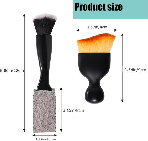 فرشاة غبار داخلية للسيارة، 4 قطع من فرشاة تفاصيل السيارة الناعمة، فرش تنظيف الغبار والأوساخ العالمية مثالية لتنظيف لوحة القيادة واللوحات وفتحة التهوية ووحدة التحكم والجلد والكمبيوتر والهاتف المحمول in Kuwait