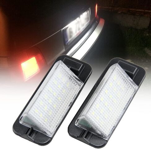 E36 Led لوحة ترخيص ضوء استبدال لB-MW E36 3 سلسلة 318i 325i 328i 1992 1993 1994 1995 1996 1997 1998 Led رقم لوحة مصباح السيارات الخلفية علامة ضوء الجمعية مباشرة لمبة غطاء استبدال الإسكان in Saudi Arabia