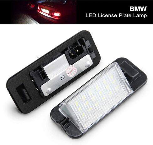 E36 Led لوحة ترخيص ضوء استبدال لB-MW E36 3 سلسلة 318i 325i 328i 1992 1993 1994 1995 1996 1997 1998 Led رقم لوحة مصباح السيارات الخلفية علامة ضوء الجمعية مباشرة لمبة غطاء استبدال الإسكان in Saudi Arabia