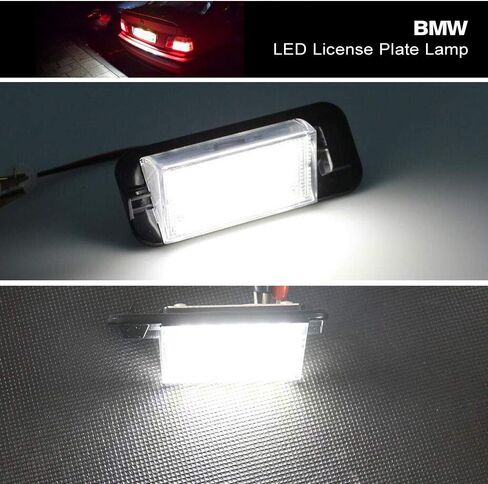 E36 Led لوحة ترخيص ضوء استبدال لB-MW E36 3 سلسلة 318i 325i 328i 1992 1993 1994 1995 1996 1997 1998 Led رقم لوحة مصباح السيارات الخلفية علامة ضوء الجمعية مباشرة لمبة غطاء استبدال الإسكان in Saudi Arabia