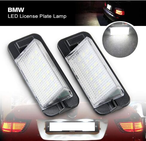 E36 Led لوحة ترخيص ضوء استبدال لB-MW E36 3 سلسلة 318i 325i 328i 1992 1993 1994 1995 1996 1997 1998 Led رقم لوحة مصباح السيارات الخلفية علامة ضوء الجمعية مباشرة لمبة غطاء استبدال الإسكان in Saudi Arabia