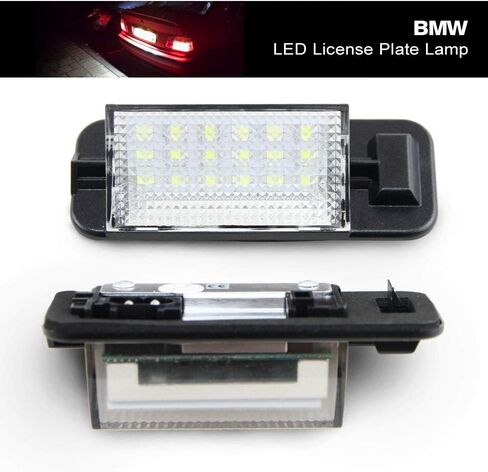 E36 Led لوحة ترخيص ضوء استبدال لB-MW E36 3 سلسلة 318i 325i 328i 1992 1993 1994 1995 1996 1997 1998 Led رقم لوحة مصباح السيارات الخلفية علامة ضوء الجمعية مباشرة لمبة غطاء استبدال الإسكان in Saudi Arabia