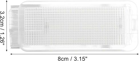 ACROPIX سيارة خارجية LED رقم الترخيص لوحة ضوء أبيض مناسب لبيجو 206 207 306 307 - حزمة من 2 in Saudi Arabia